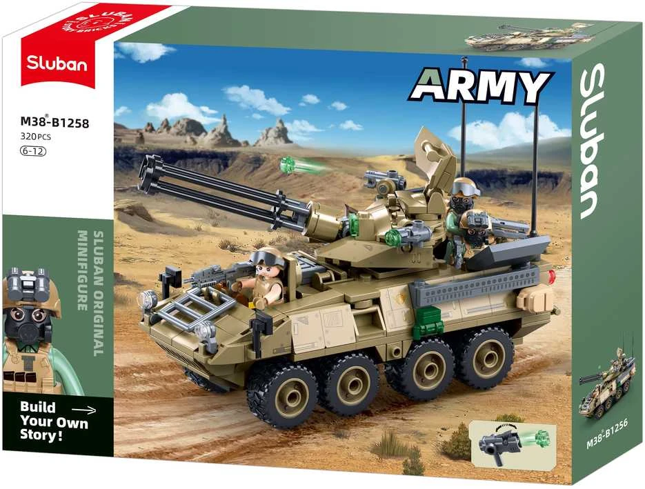 Sluban konstruktorius – karinis šarvuotis Stryker ADS, 320 det., 6+ (18,3 cm)