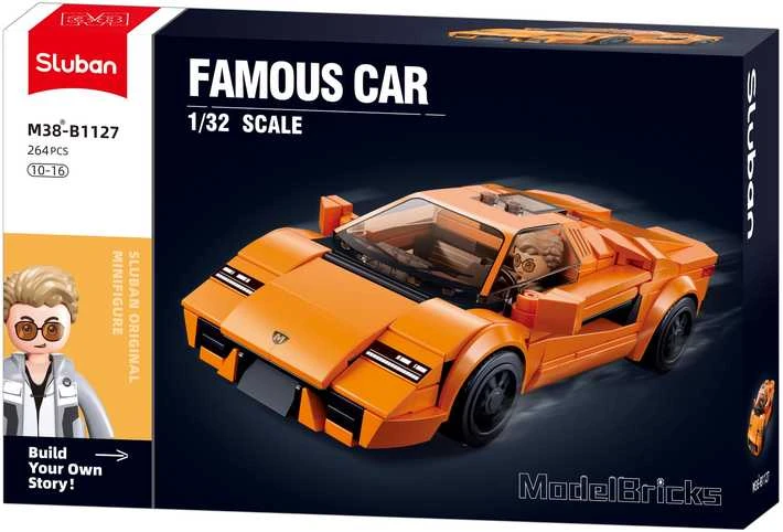 Sluban sportinis automobilis – 264 det. blokelių konstruktorius, 6+, 15,4 cm