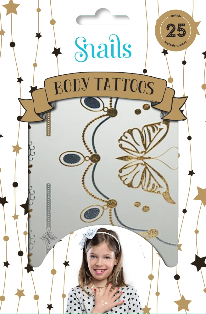 Snails Kūno Tatuiruotė Metalika