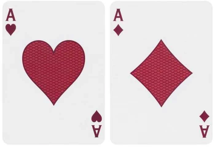 Bicycle Snake žaidimo kortos – kolekcinė raudona/auksinė kaladė pokeriui