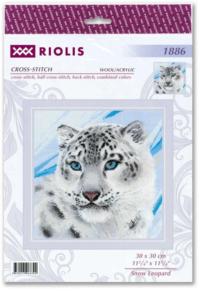 Snow Leopard siuvinėjimo rinkinys iš RIOLIS Nr.: 1886