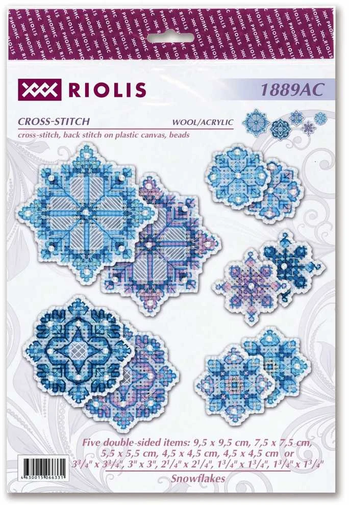 Snowflakes Decorations siuvinėjimo rinkinys iš RIOLIS Nr.: 1889AC