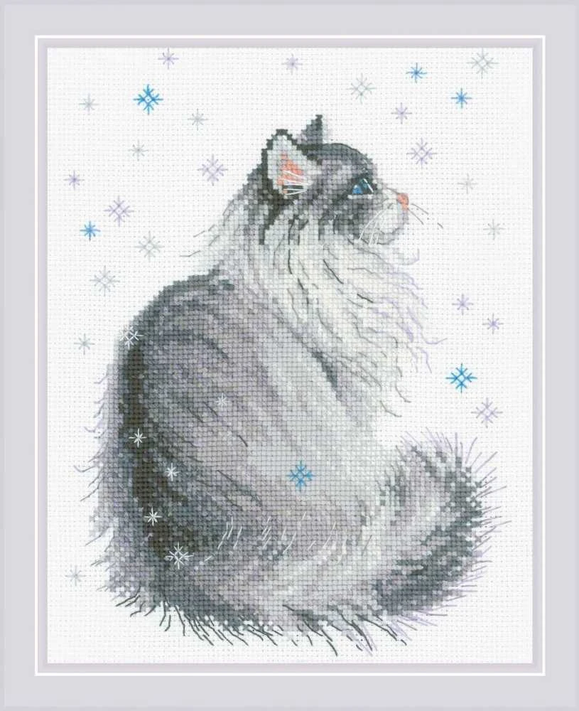 Snowy Meow siuvinėjimo rinkinys iš RIOLIS Nr.: 1912
