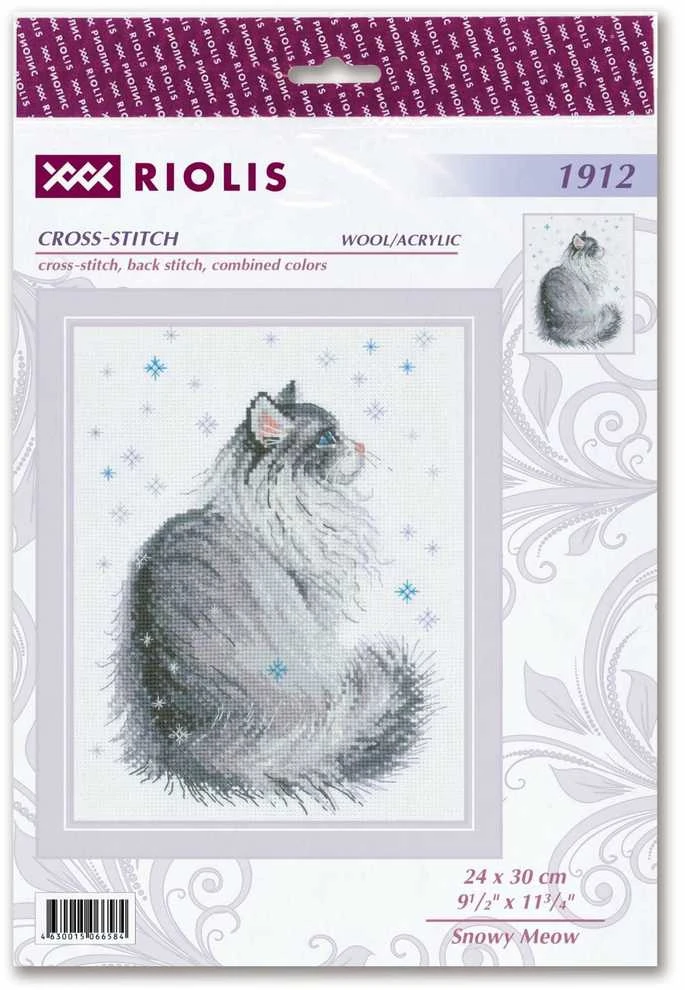 Snowy Meow siuvinėjimo rinkinys iš RIOLIS Nr.: 1912