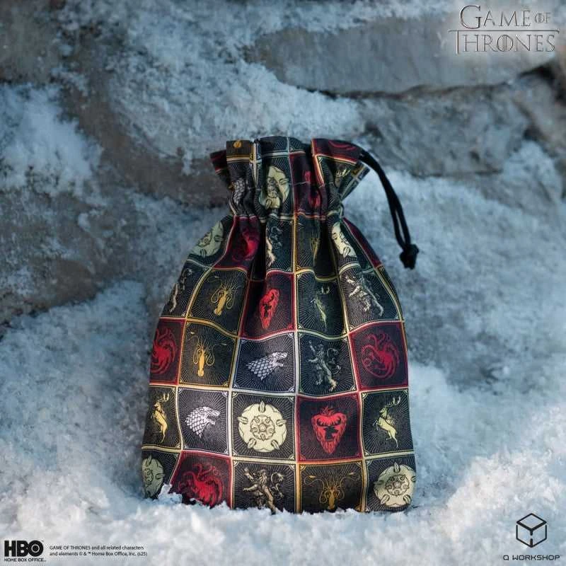 Sostų karai kauliukų maišelis su Westeros herbais, RPG – Q Workshop