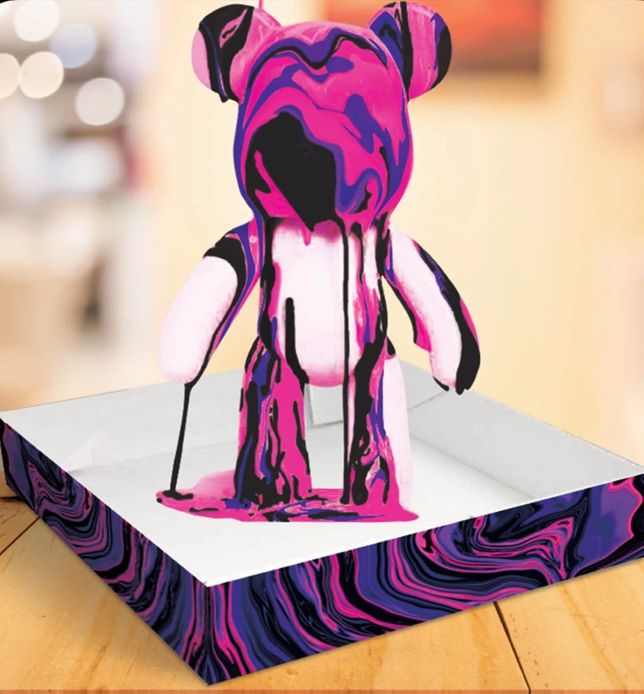 Splat Planet kūrybinis rinkinys Marble Bear rožinis