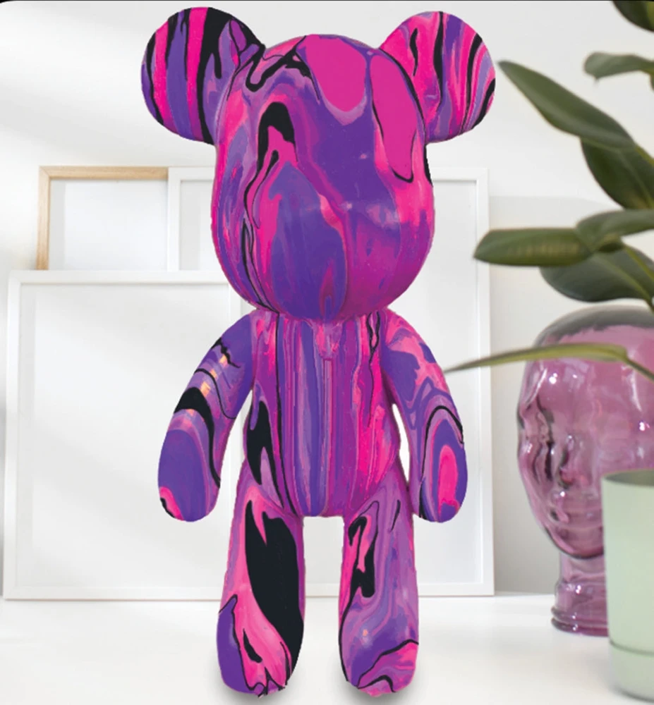 Splat Planet kūrybinis rinkinys Marble Bear rožinis