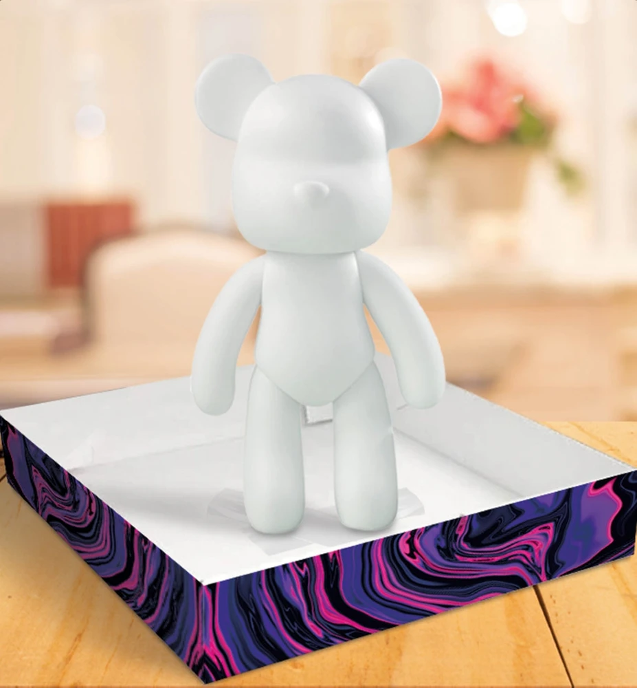 Splat Planet kūrybinis rinkinys Marble Bear rožinis