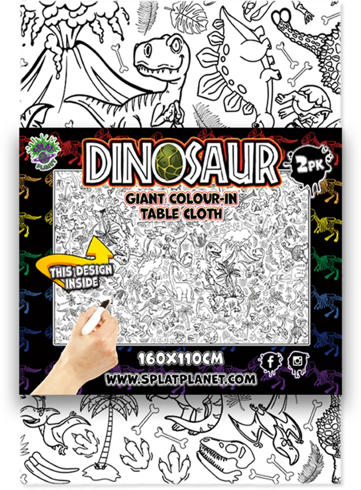 Splat Planet spalvinimo staltiesės, Dinozauras 2 vnt.