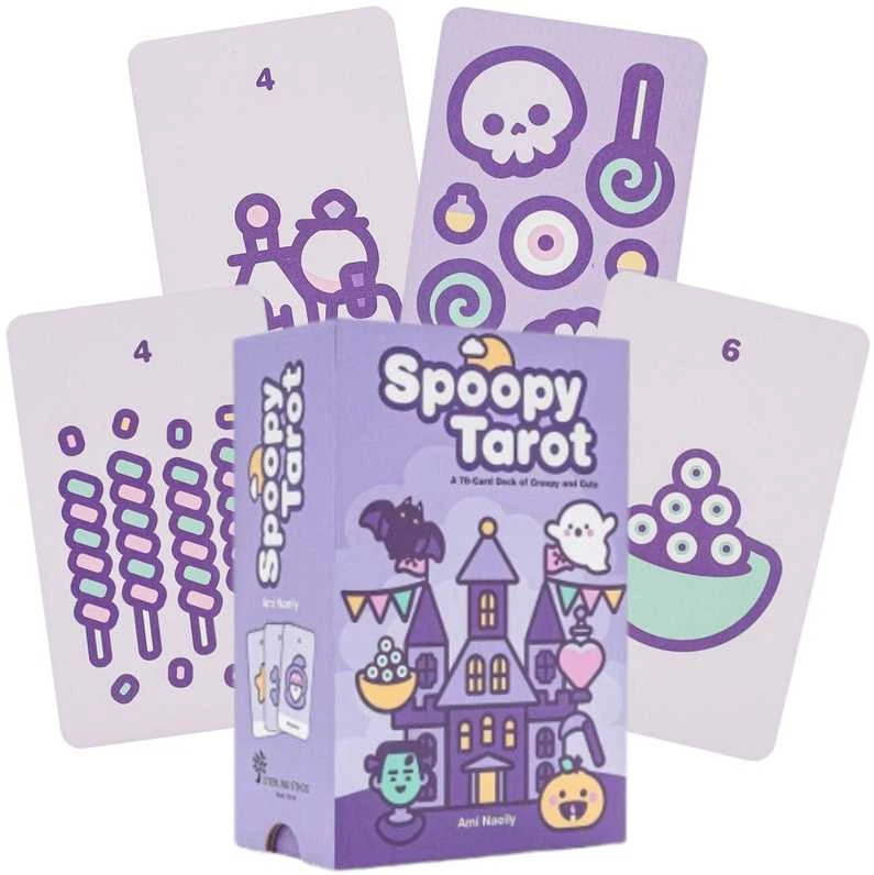 Sterling Ethos Taro kortų rinkinys - Spoopy Tarot 78 Kortų su Gido Knyga 512g