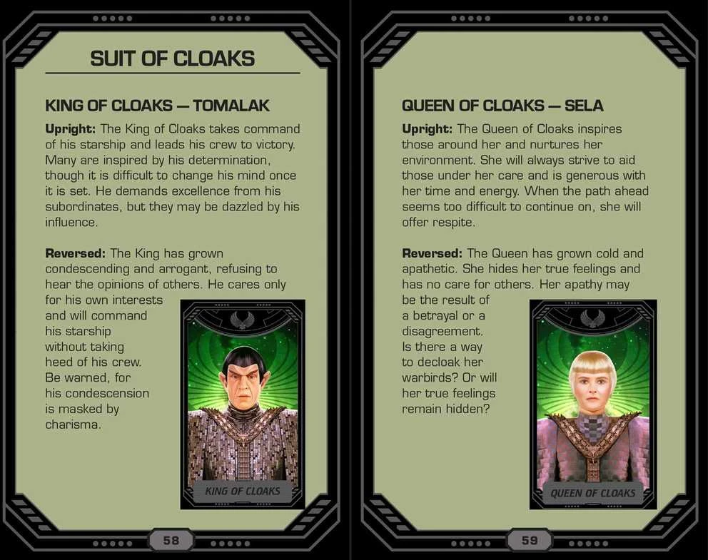 Star Trek: The Next Generation Taro kortos Insight Editions