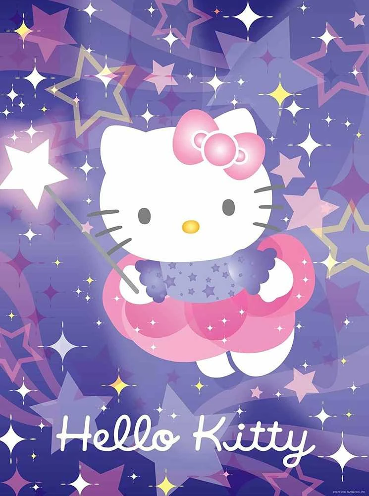 Starline Puzzle 500 Hello Kitty Star Magic - švytinti RAVENSBURGER dėlionė