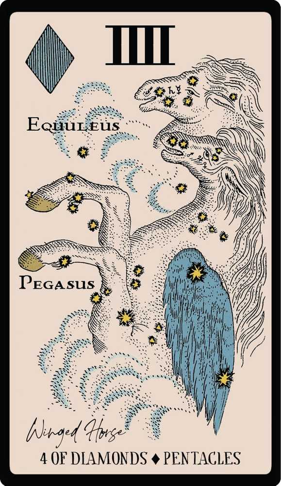 Weiser Books Tarot Kortų Rinkinys - Starlore Arcana 56 Kortos su Instrukciniu Knyga 13.4 x 18.9 cm