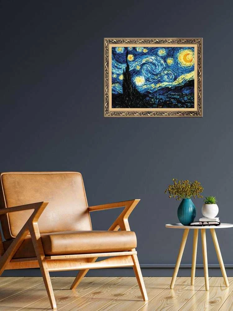 Riolis Siuvinejimo rinkinys Žvaigždėta naktis 40x30 cm