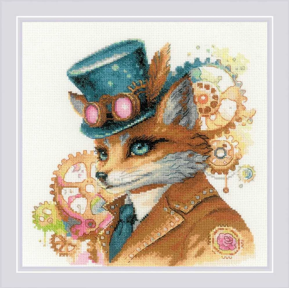 Riolis Kryželio siūlų rinkinys "Steampunk Fox" 20x20 SR2209