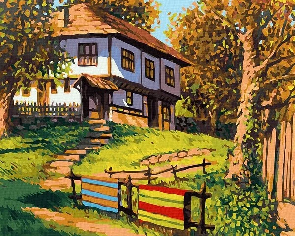 SuperColor Tapyba Pagal Skaičius: „Poilsis kaime“ 40x50 cm