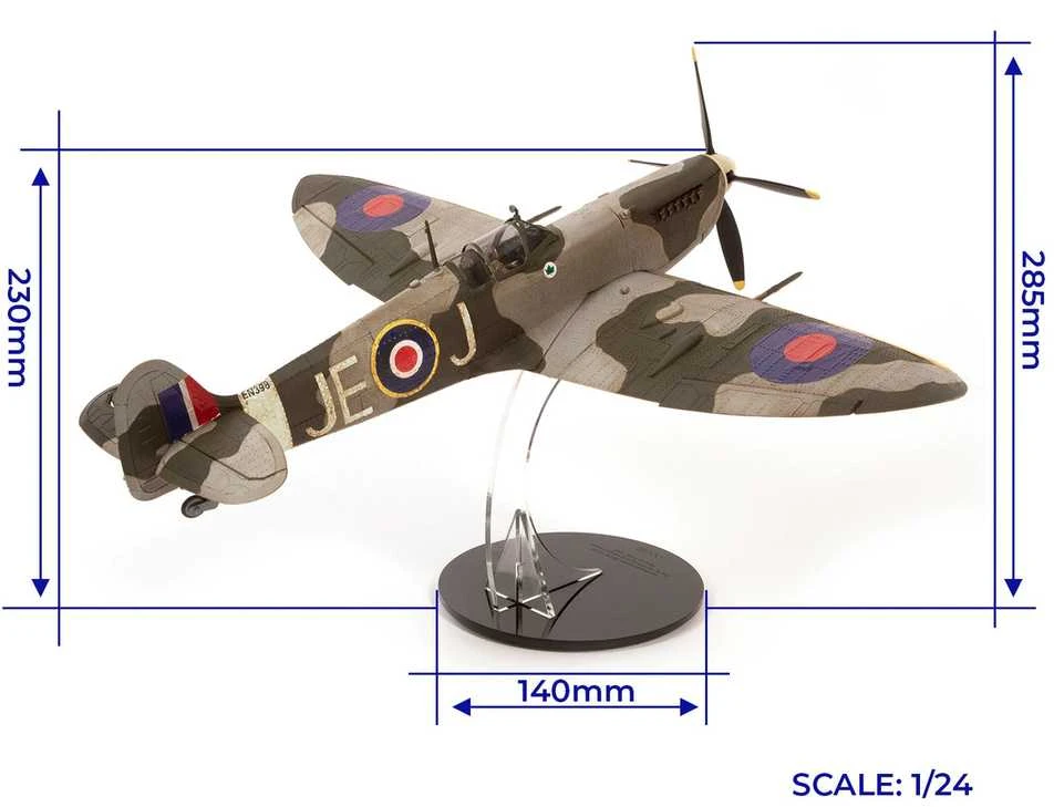 Supermarine Spitfire Mk IXc EN398 – 1:24 kolekcinis PREMIUM lėktuvo modelis (OcCre)