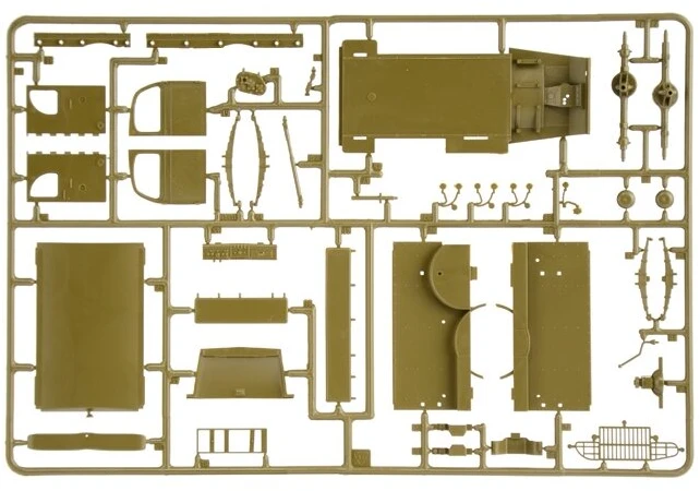 Surenkamas Italeri Dodge WC-54 sanitarinio automobilio modelis 1/35 90226