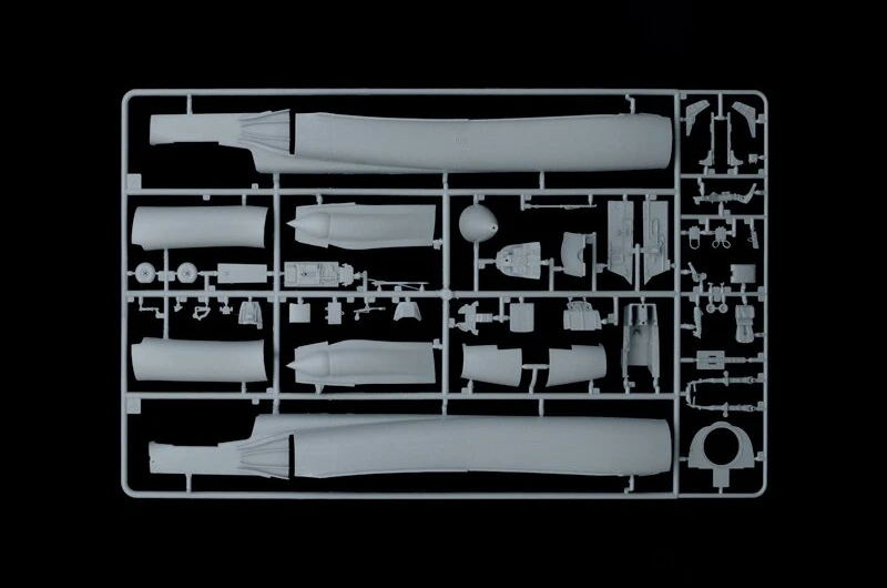 Surenkamas naikintuvo modelis Italeri Mirage IIIC 1/32 92505