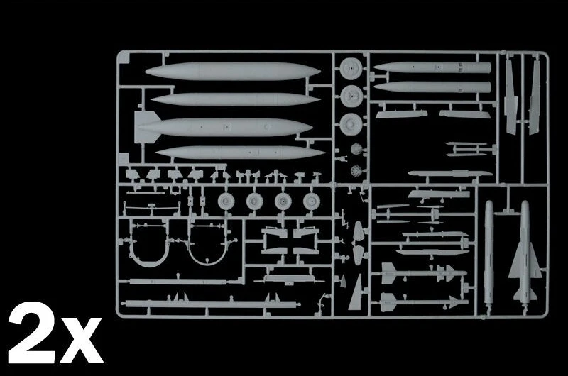Surenkamas naikintuvo modelis Italeri Mirage IIIC 1/32 92505