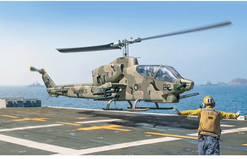 Surenkamas sraigtasparnio modelis Italeri AH-1T Sea Cobra 1/48 90835