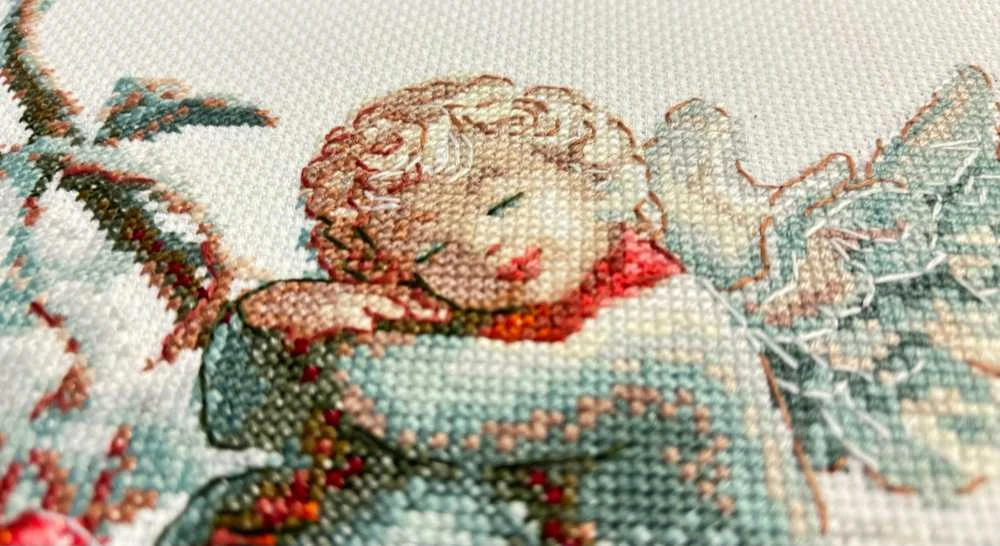 Riolis Kryželio rinkinys - Aine kolekcija "Dreamy Angel" 20x20cm SRA1001