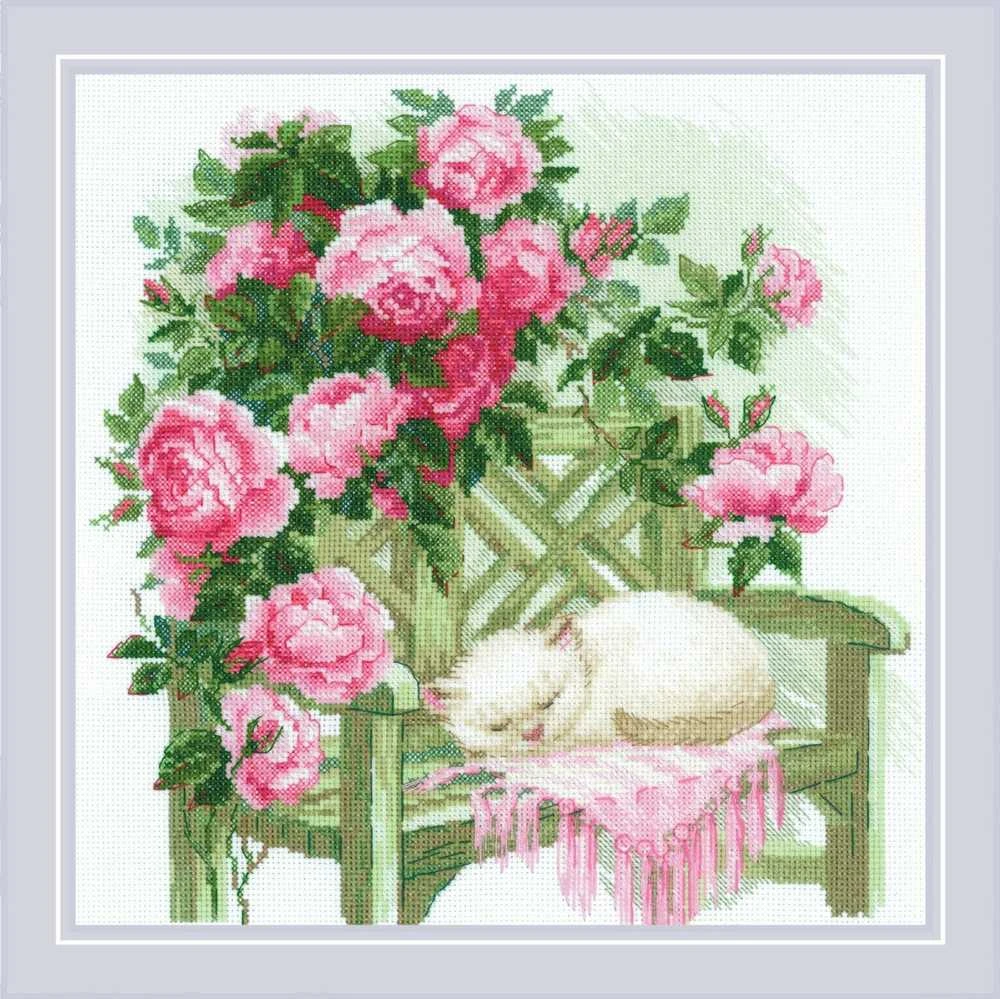 Riolis Kryželiu siuvinėjimo rinkinys "Saldūs sapnai" 30x30 SR2163