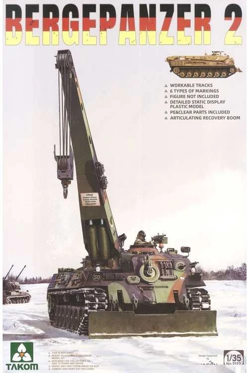 Takom Bergepanzer 2 Leopard 1, 1/35 plastikinis modelis