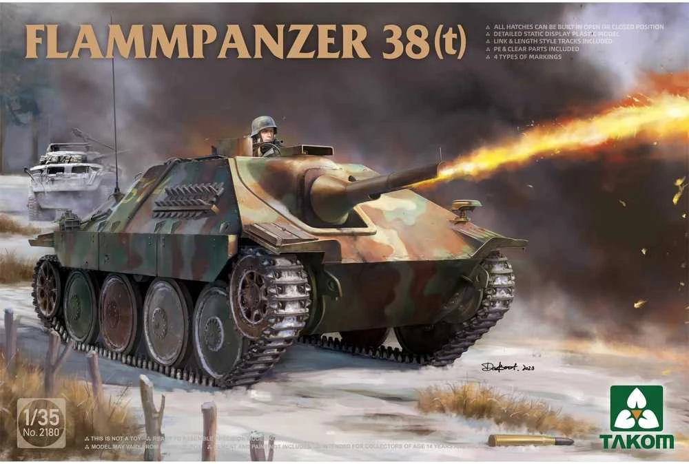 Takom Flammpanzer 38(t) 1/35 plastikinis surenkamas tanko modelis