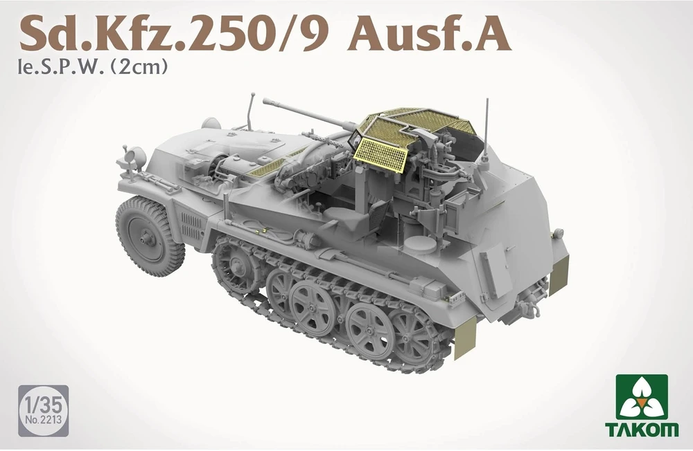 Takom lengvasis šarvuotis Sd.Kfz. 250/9 Ausf. A su 2 cm pabūklu 1/35 2213