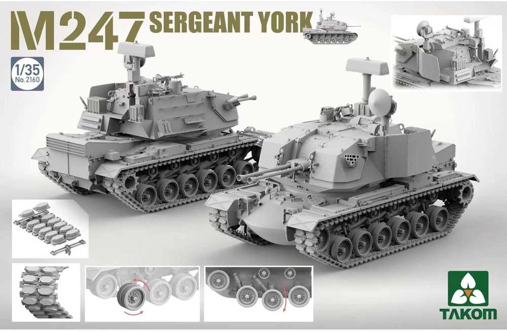 Takom M247 Sergeant York 1/35 plastikinis karinis surenkamas modelis