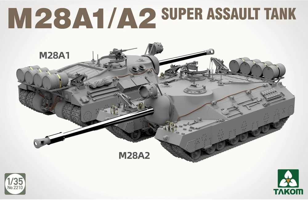 Takom M28A1/A2 Super Assault Tank 1/35 surenkamas modelis 14+