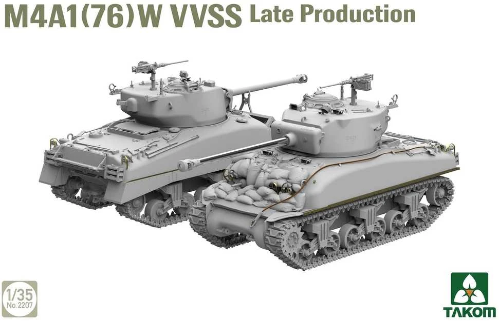 Takom M4A1(76)W VVSS vėlyvasis tankas, plastikinis rinkinys