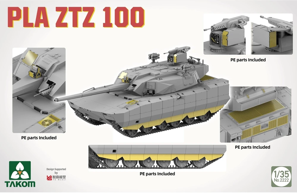 Takom PLA ZTZ-100 tanko modelis 1:35 plastikinis rinkinys