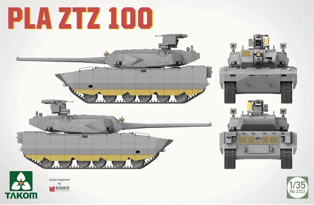 Takom PLA ZTZ-100 tanko modelis 1:35 plastikinis rinkinys