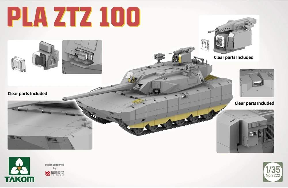 Takom PLA ZTZ-100 tanko modelis 1:35 plastikinis rinkinys
