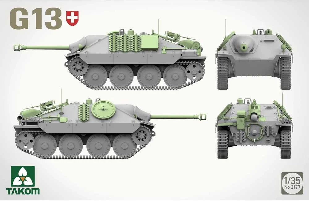 Takom Pzj G13 Jagdpanzer 38(t) Hetzer 1/35 plastikinis surinkimo rinkinys