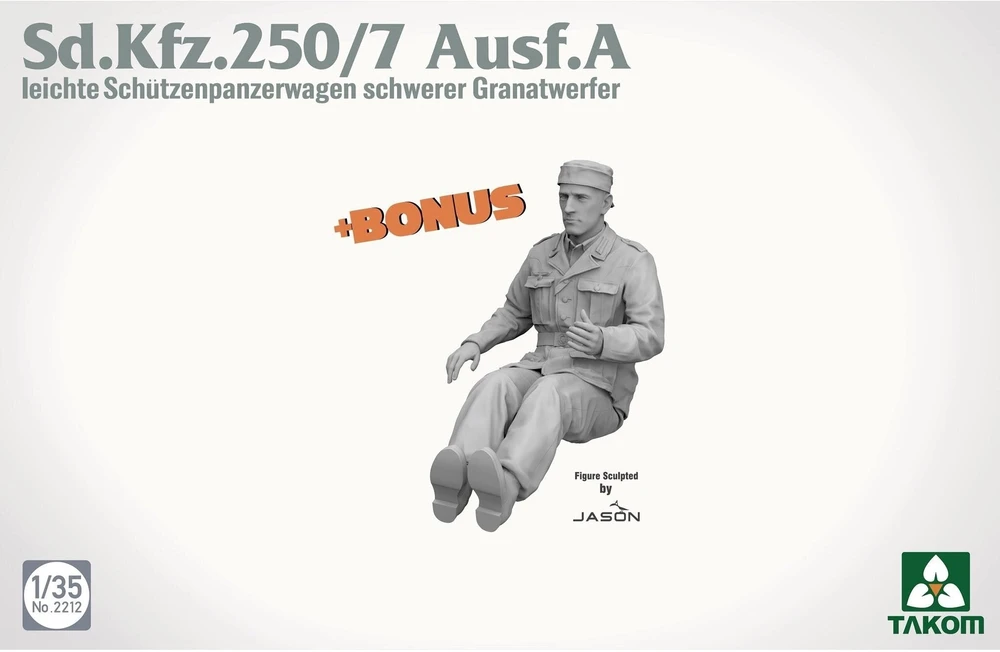 Takom Sd.Kfz. 250/7 Ausf. A plastikinis šarvuočio modelis