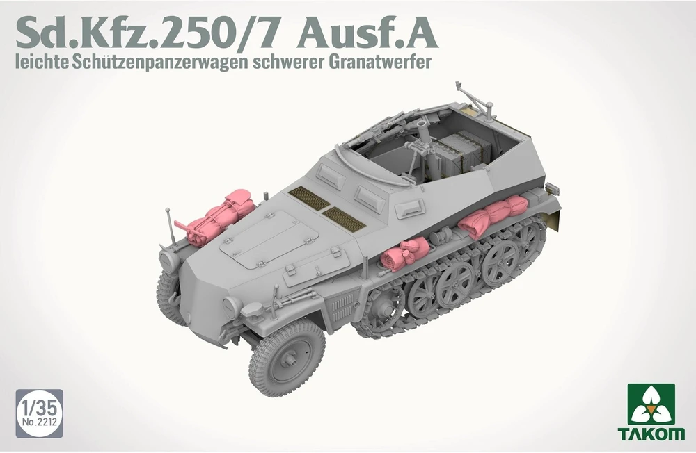Takom Sd.Kfz. 250/7 Ausf. A plastikinis šarvuočio modelis