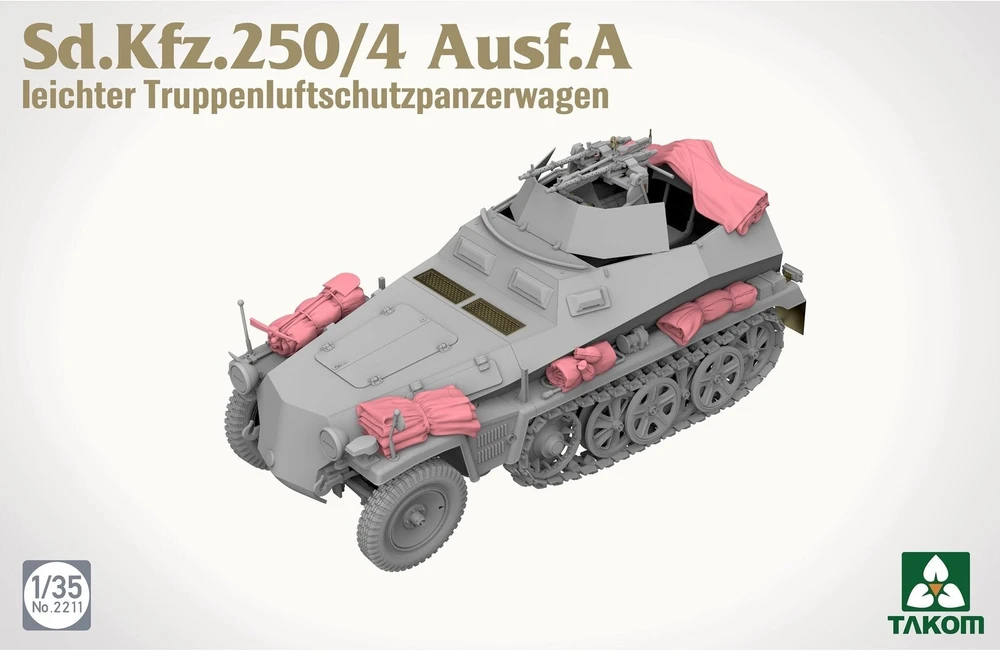 Takom Sd.Kfz.250/4 Ausf.A vokiečių šarvuočio plastikinis modelis