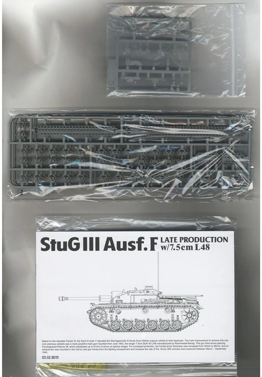 Takom StuG III Ausf. F vėlyvoji versija su 7,5 cm L/48 modelis 1/35 8015