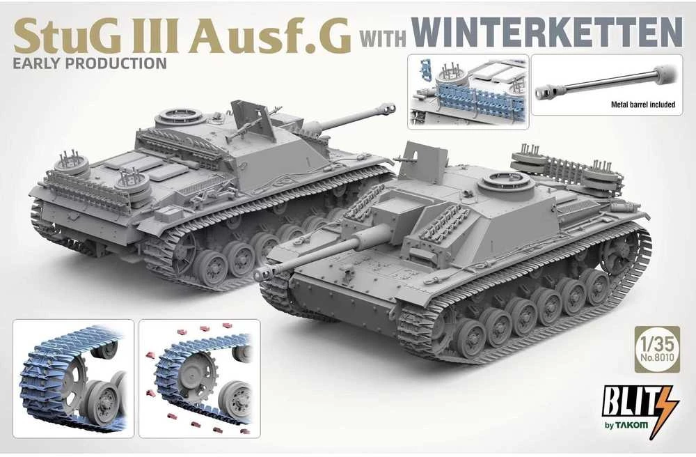 Takom StuG III Ausf.G Winterketten 1/35 plastikinis tanko modelis