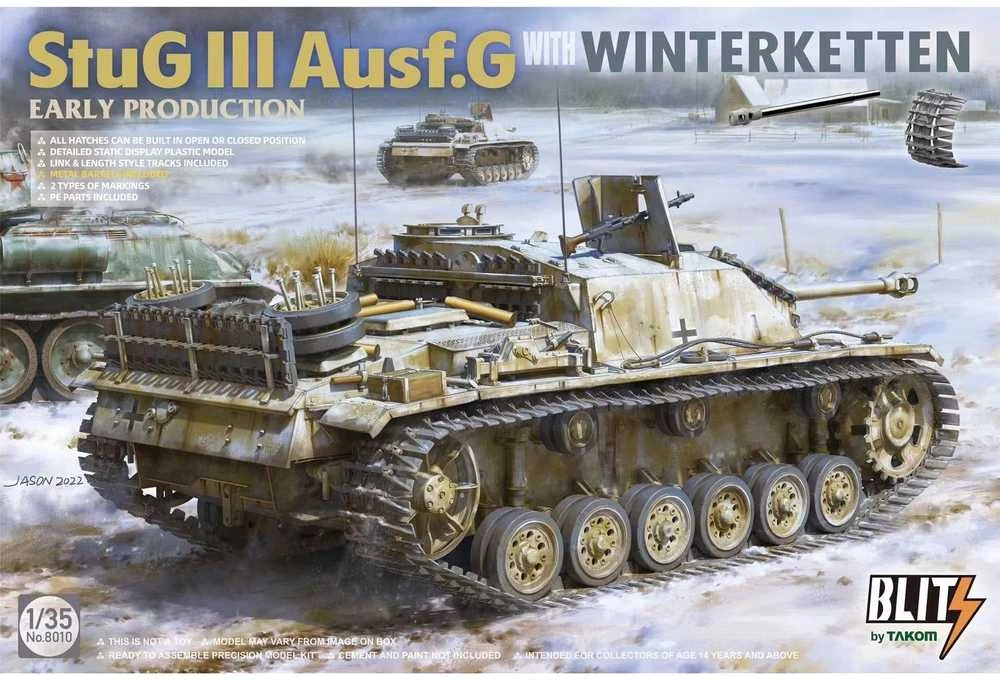 Takom StuG III Ausf.G Winterketten 1/35 plastikinis tanko modelis