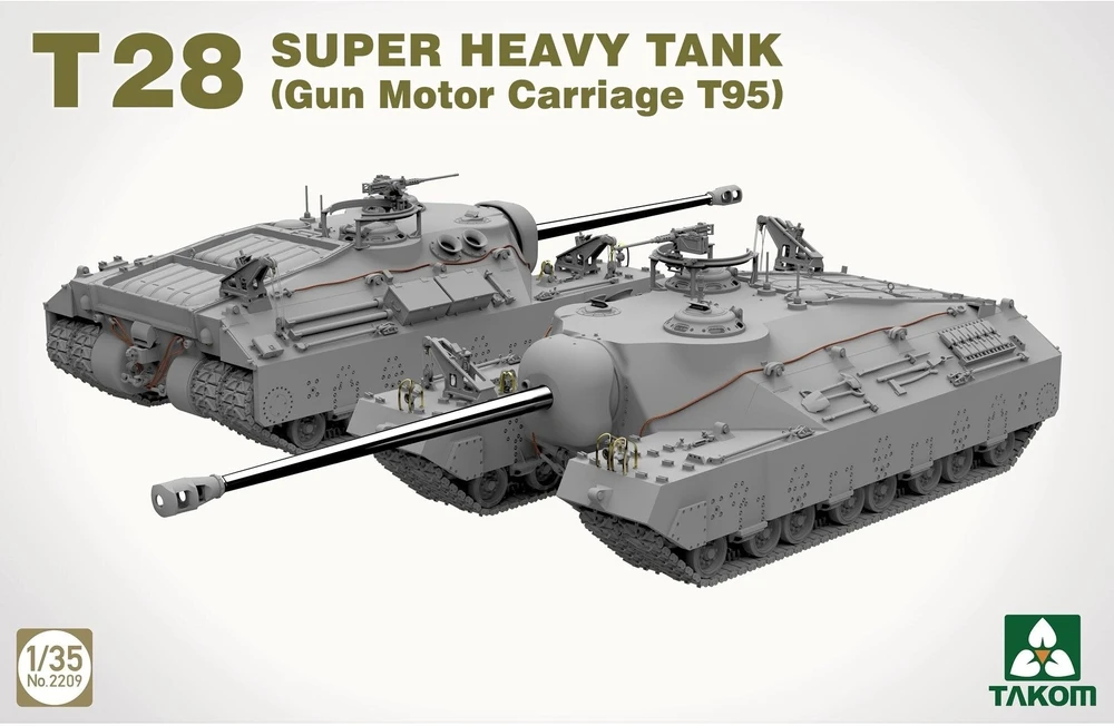 Takom T28/T95 super sunkus tankas 1:35 – detalus surenkamas modelis