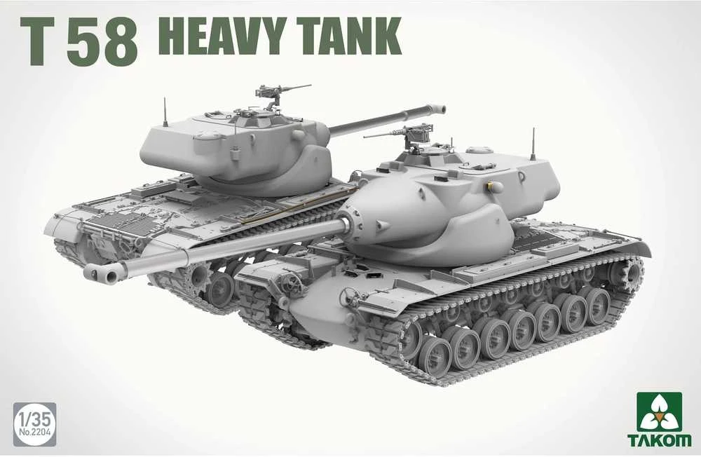 Takom T58 sunkusis tankas 1/35 plastikinis modelio rinkinys