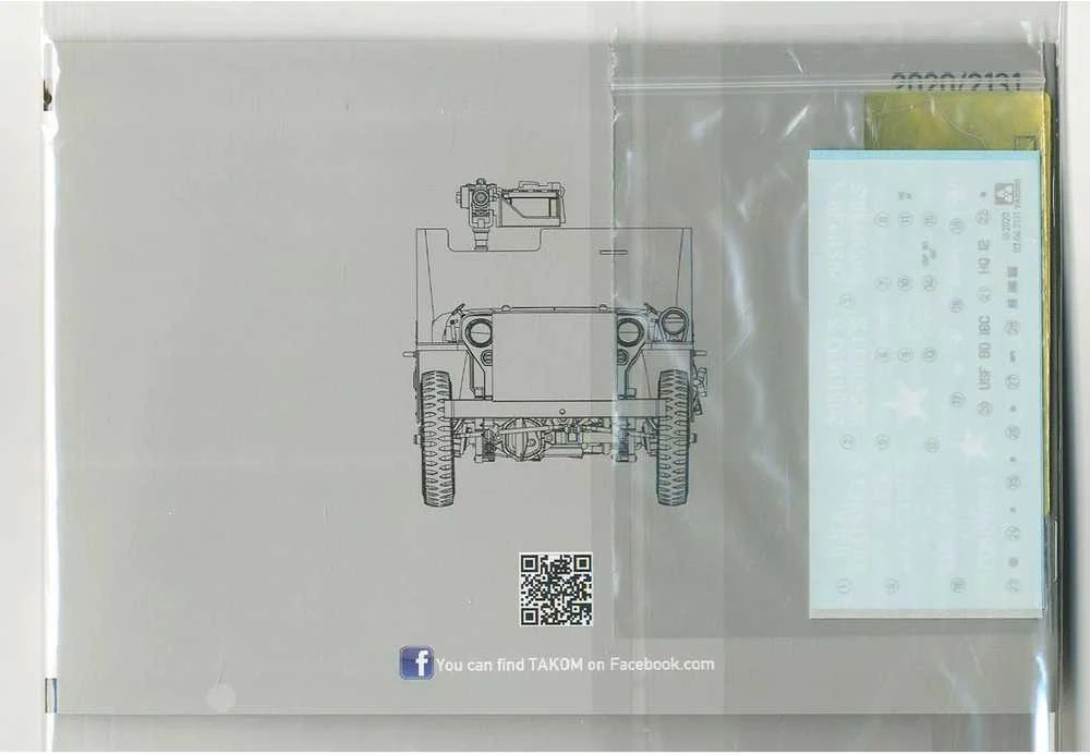 Takom Willys Jeep šarvuotas JAV armijos džipas 1/35 surenkamas modelis