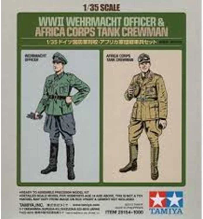 Tamiya 1/35 Vermachto karininkas ir Afrikos korpuso tankistas (2 fig.)