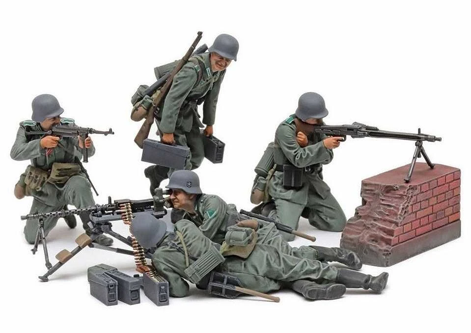 Tamiya 1/35 Vokiečių kulkosvaidžio komanda, II PK figūrėlės 35386