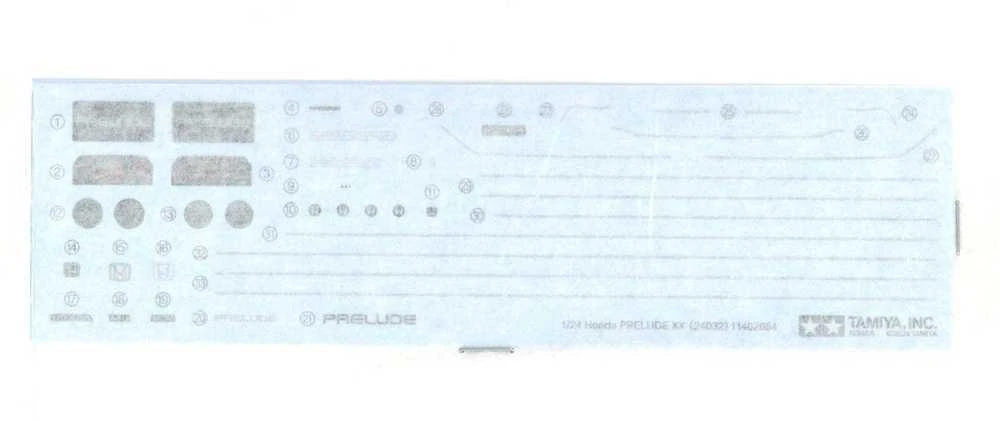 Tamiya 24032 Honda Prelude XX 1/24 plastikinis surenkamas modelis