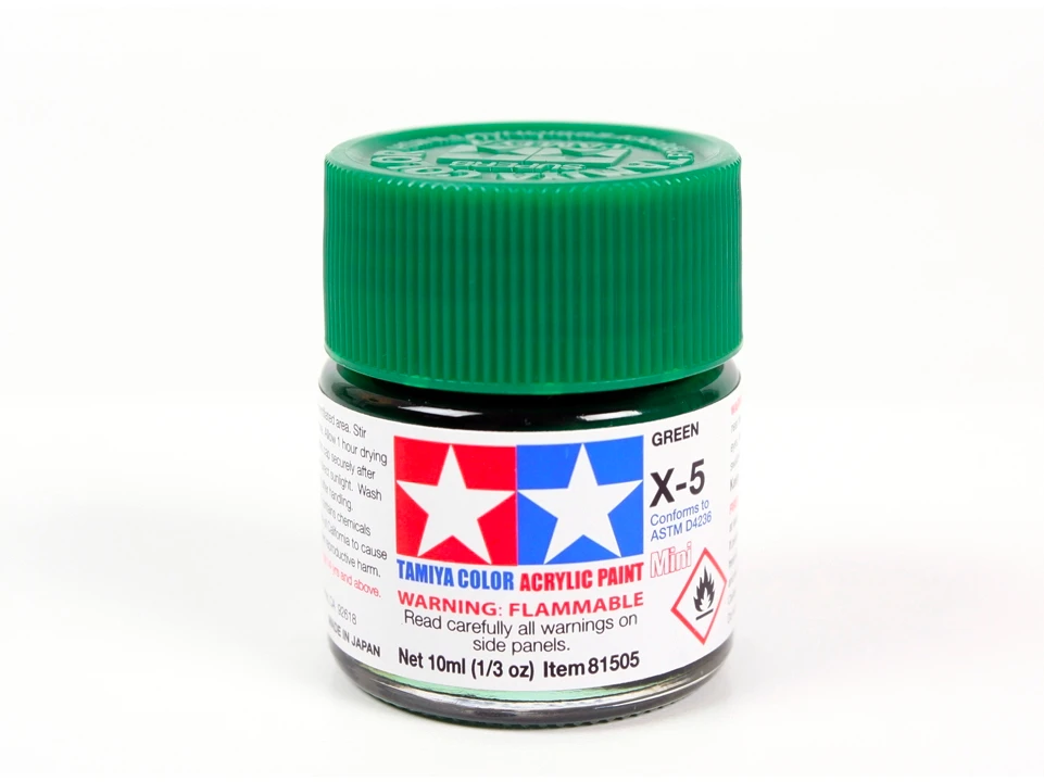 Tamiya akriliniai dažai X-5 žalia 10 ml